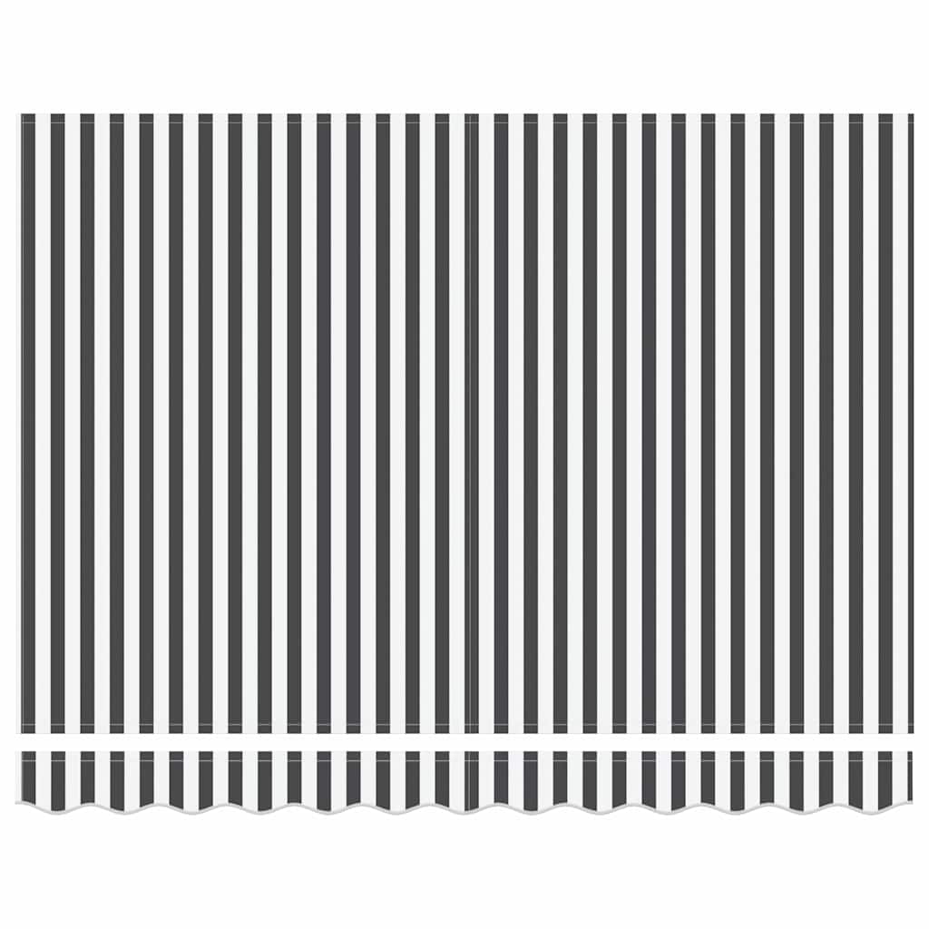 Ύφασμα αντικατάστασης τέντας Γκρι και Λευκό 280 x 195 εκ.