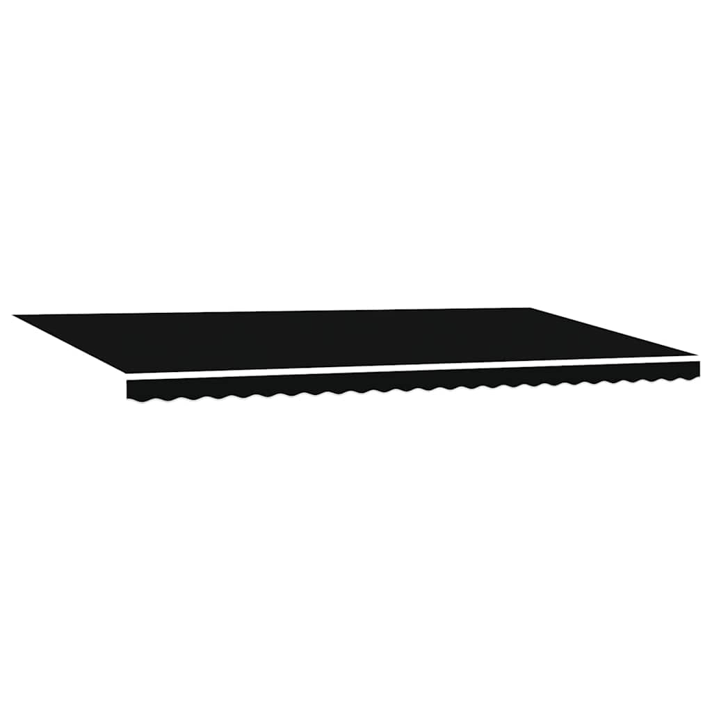 Ύφασμα αντικατάστασης τέντας Μαύρο 580 x 295 εκ. Πολυεστέρας - Pakobazaar