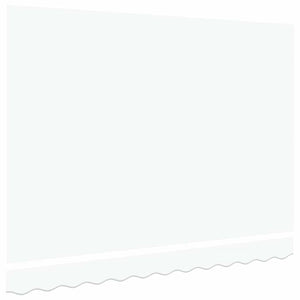 Ύφασμα αντικατάστασης τέντας Λευκό 235 x 195 εκ. Πολυεστέρας - Pakobazaar