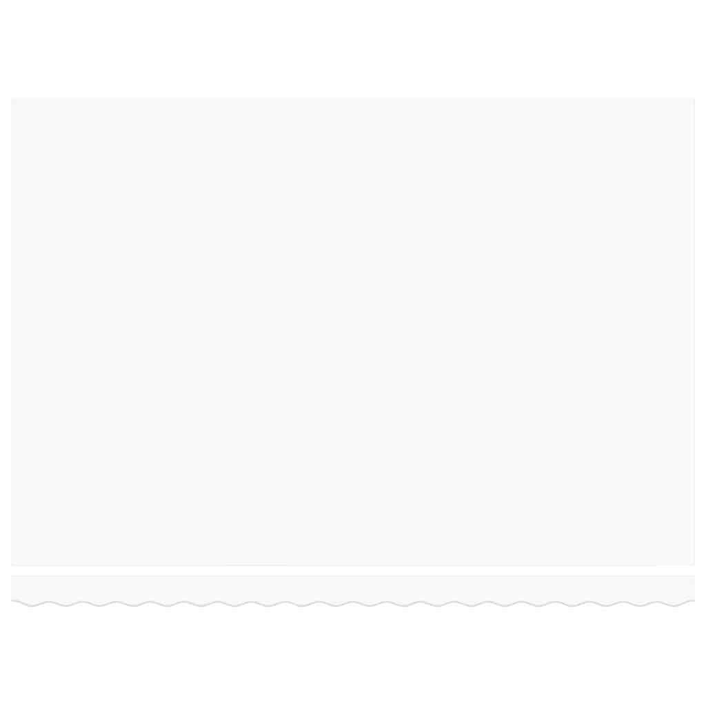 Ύφασμα αντικατάστασης τέντας Λευκό 430 x 345 εκ. Πολυεστέρας