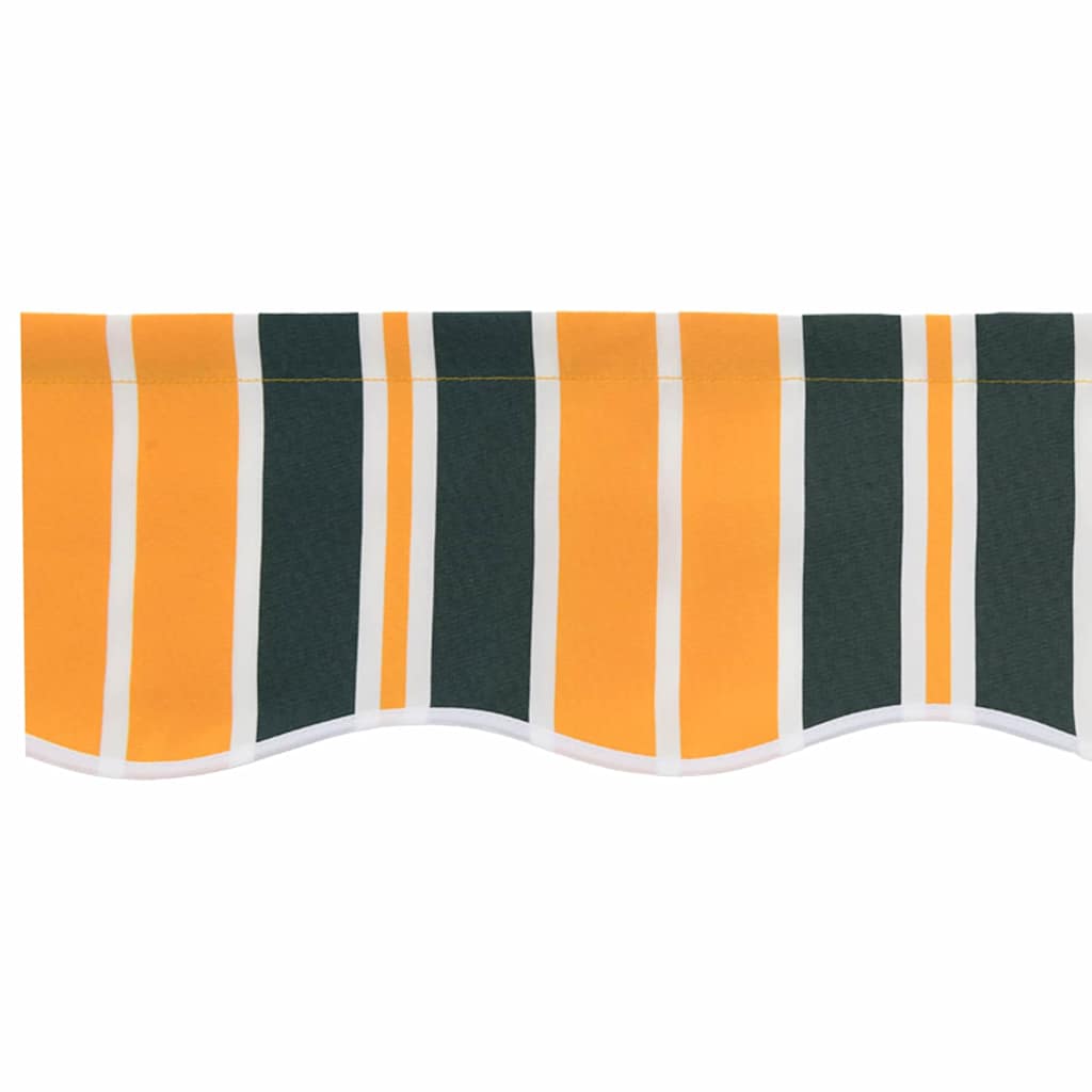 Ύφασμα αντικατάστασης τέντας Πράσινο και κίτρινο 430 x 345 εκ. - Pakobazaar