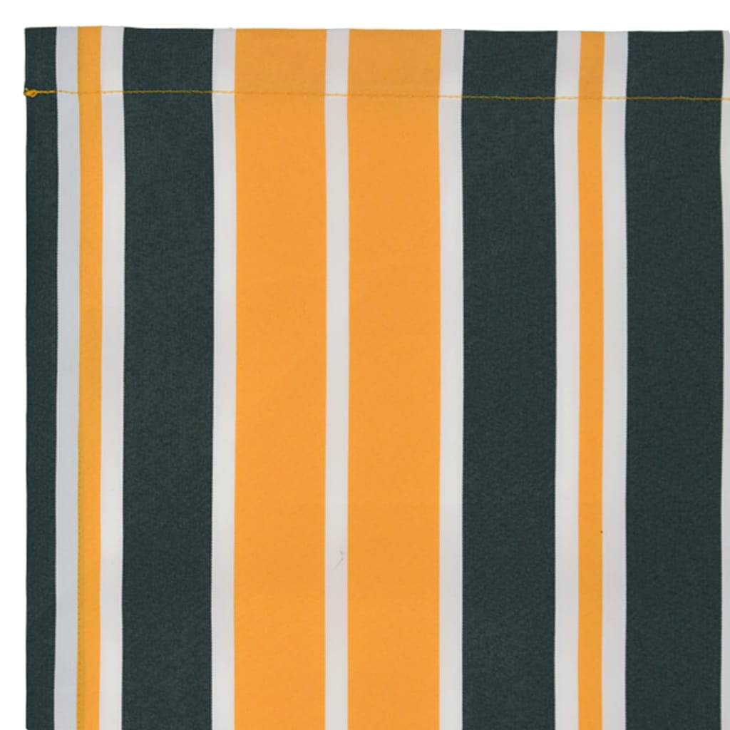 Ύφασμα αντικατάστασης τέντας Πράσινο και κίτρινο 430 x 345 εκ. - Pakobazaar