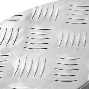 Σκαλοπάτι Ημισέληνος 10 pcs Ασημί 60 x 18 x 2,5 εκ. Αλουμίνιο - Pakobazaar