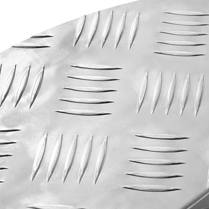 Σκαλοπάτι Ημισέληνος 15 pcs Ασημί 60 x 18 x 2,5 εκ. Αλουμίνιο - Pakobazaar