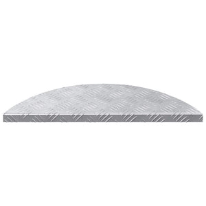 Σκαλοπάτι Ημισέληνος 15 pcs Ασημί 60 x 18 x 2,5 εκ. Αλουμίνιο - Pakobazaar