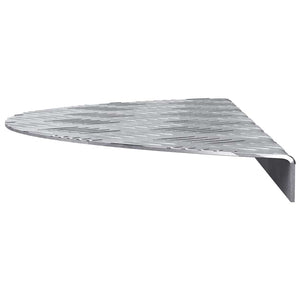 Σκαλοπάτι Ημισέληνος 15 pcs Ασημί 60 x 18 x 2,5 εκ. Αλουμίνιο - Pakobazaar