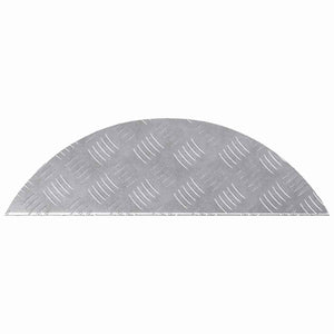 Σκαλοπάτι Ημισέληνος 15 pcs Ασημί 60 x 18 x 2,5 εκ. Αλουμίνιο - Pakobazaar