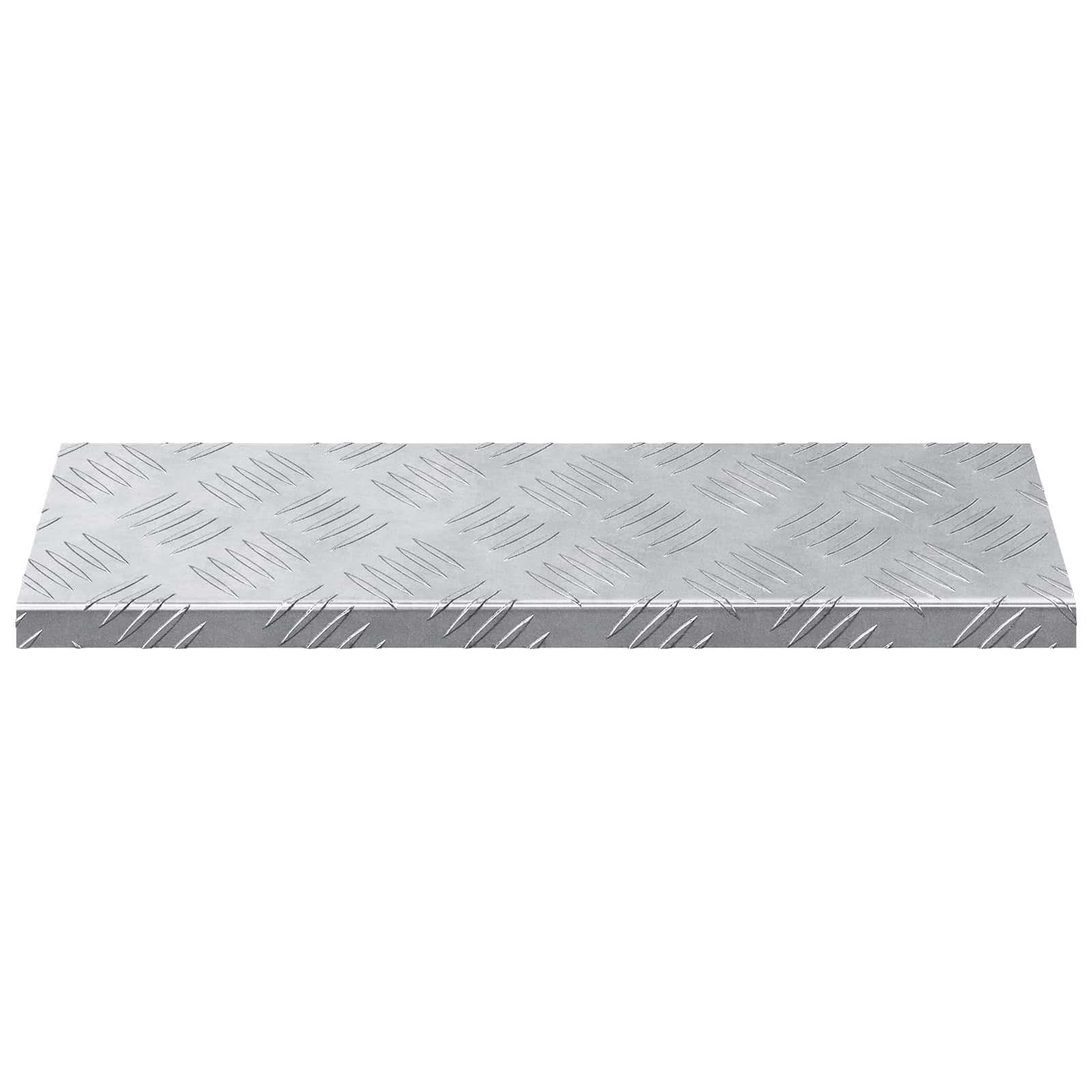 Σκαλοπάτι Ορθογώνιος 5 pcs Ασημί 60 x 18 x 2,5 εκ. Αλουμίνιο - Pakobazaar
