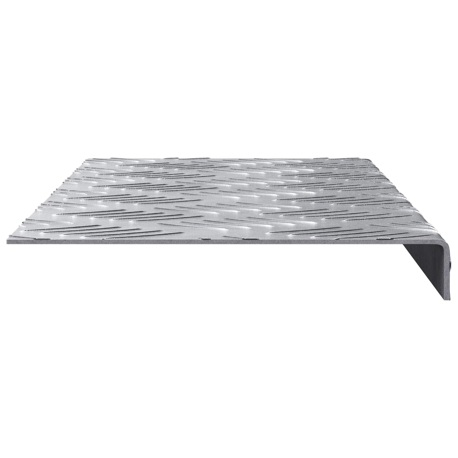 Σκαλοπάτι Ορθογώνιος 5 pcs Ασημί 60 x 18 x 2,5 εκ. Αλουμίνιο - Pakobazaar