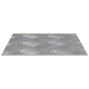 Σκαλοπάτι τετράγωνο 2 pcs Ασημί 20 x 20 cm Αλουμίνιο - Pakobazaar