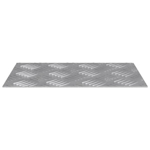 Σκαλοπάτι Ορθογώνιος 2 pcs Ασημί 30 x 20 cm Αλουμίνιο - Pakobazaar