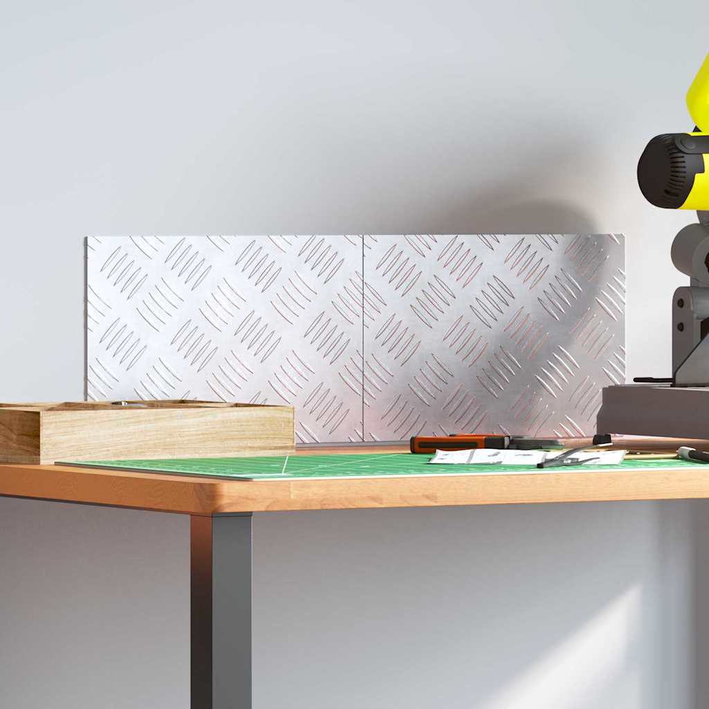 Σκαλοπάτι Ορθογώνιος 2 pcs Ασημί 30 x 20 cm Αλουμίνιο - Pakobazaar