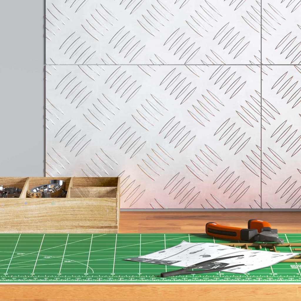 Σκαλοπάτι Ορθογώνιος 4 pcs Ασημί 30 x 20 cm Αλουμίνιο - Pakobazaar