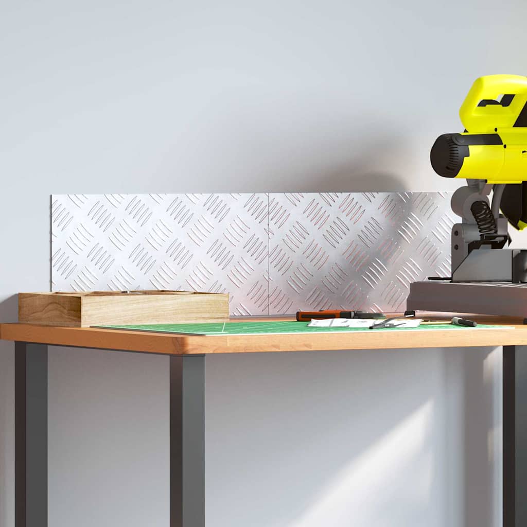 Σκαλοπάτι Ορθογώνιος 2 pcs Ασημί 40 x 20 cm Αλουμίνιο - Pakobazaar