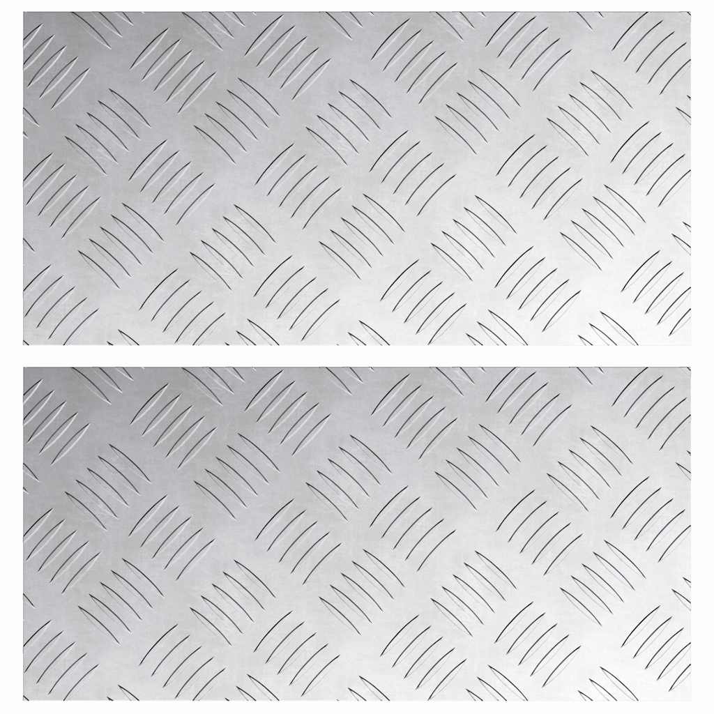 Σκαλοπάτι Ορθογώνιος 2 pcs Ασημί 40 x 20 cm Αλουμίνιο - Pakobazaar