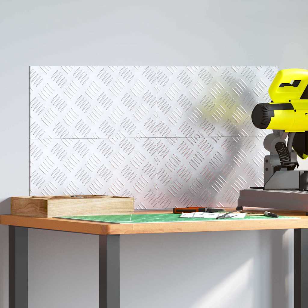 Σκαλοπάτι Ορθογώνιος 4 pcs Ασημί 40 x 20 cm Αλουμίνιο - Pakobazaar