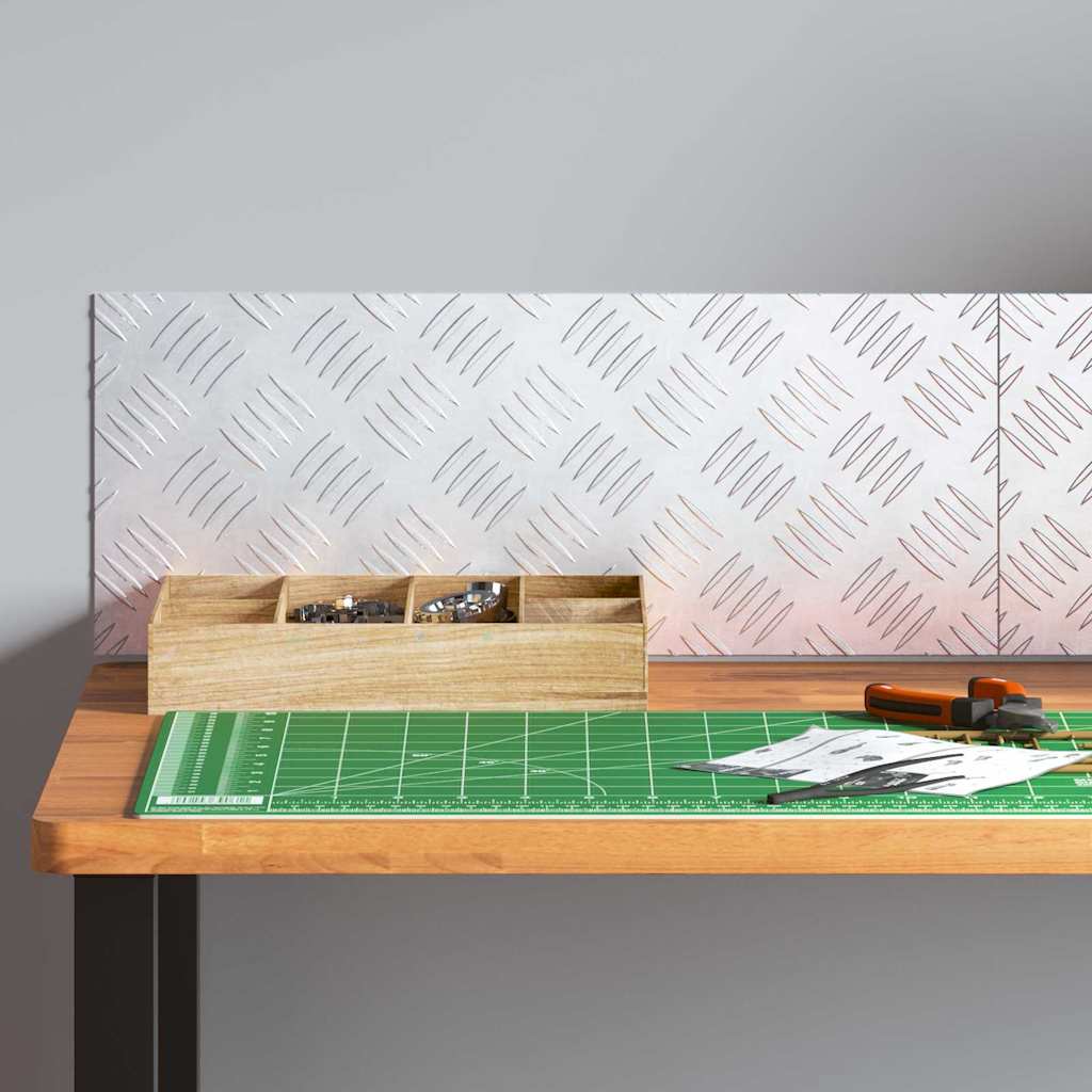 Σκαλοπάτι Ορθογώνιος 2 pcs Ασημί 50 x 20 cm Αλουμίνιο - Pakobazaar