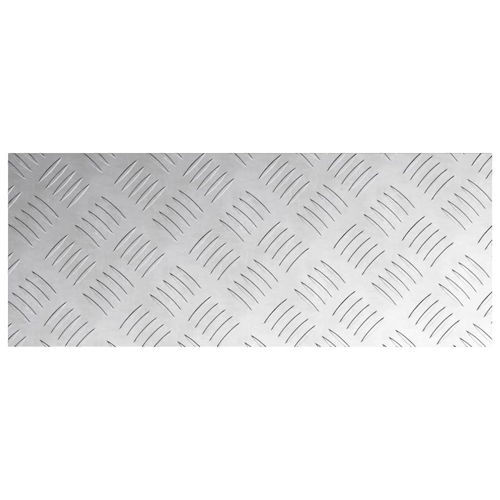 Σκαλοπάτι Ορθογώνιος 2 pcs Ασημί 50 x 20 cm Αλουμίνιο - Pakobazaar