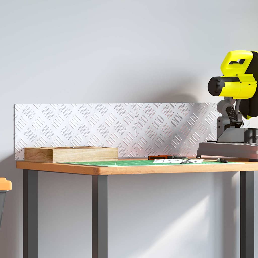 Σκαλοπάτι Ορθογώνιος 2 pcs Ασημί 50 x 20 cm Αλουμίνιο - Pakobazaar