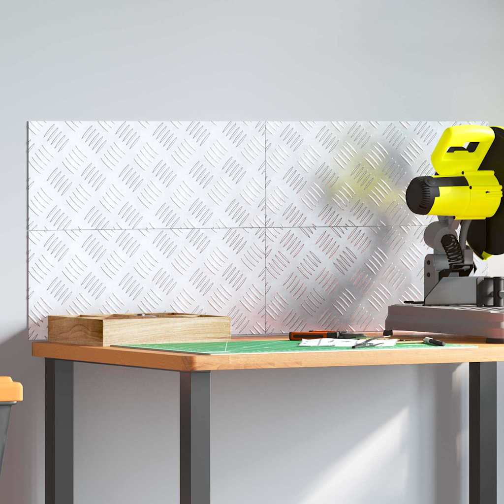 Σκαλοπάτι Ορθογώνιος 4 pcs Ασημί 50 x 20 cm Αλουμίνιο - Pakobazaar