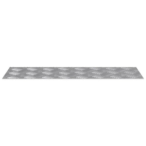 Σκαλοπάτι Ορθογώνιος 4 pcs Ασημί 60 x 20 cm Αλουμίνιο - Pakobazaar