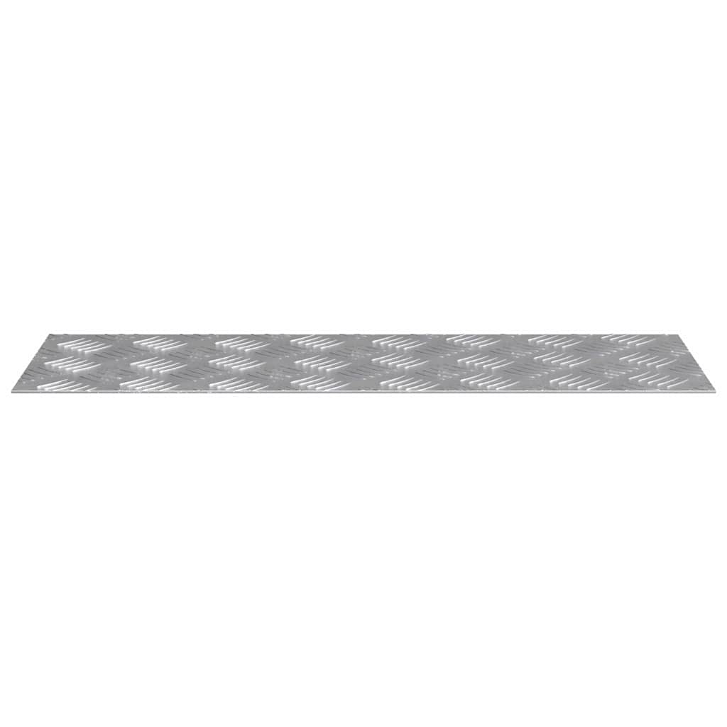 Σκαλοπάτι Ορθογώνιος 2 pcs Ασημί 60 x 20 cm Αλουμίνιο - Pakobazaar