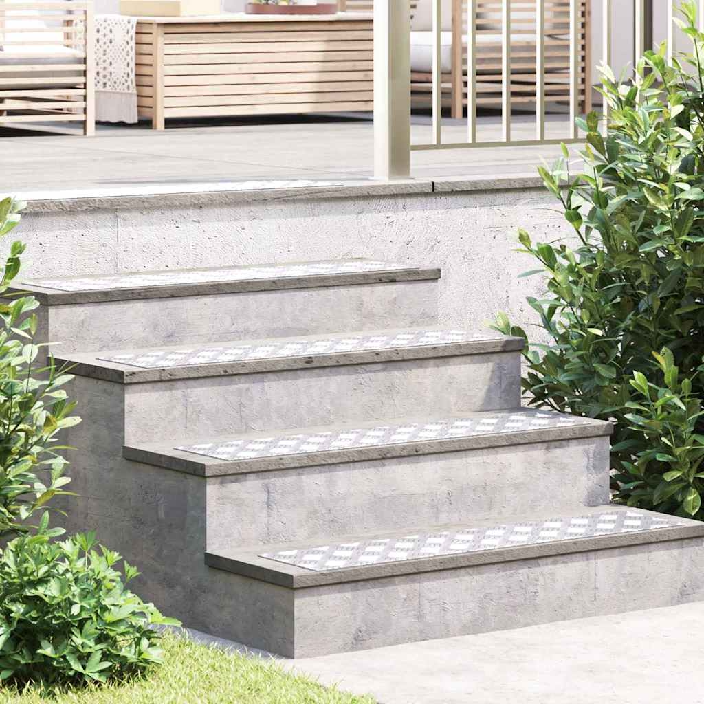 Σκαλοπάτι Ορθογώνιος 2 pcs Ασημί 90 x 20 cm Αλουμίνιο - Pakobazaar