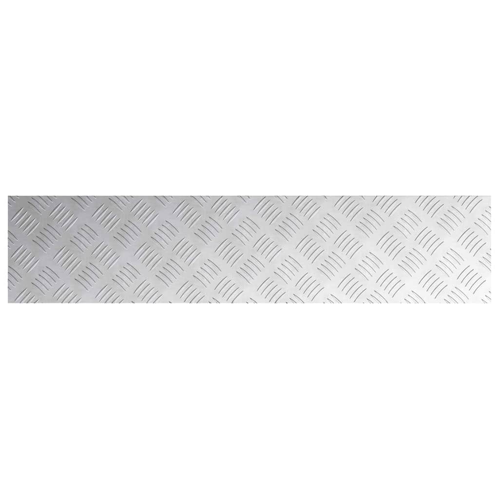 Σκαλοπάτι Ορθογώνιος 2 pcs Ασημί 90 x 20 cm Αλουμίνιο - Pakobazaar