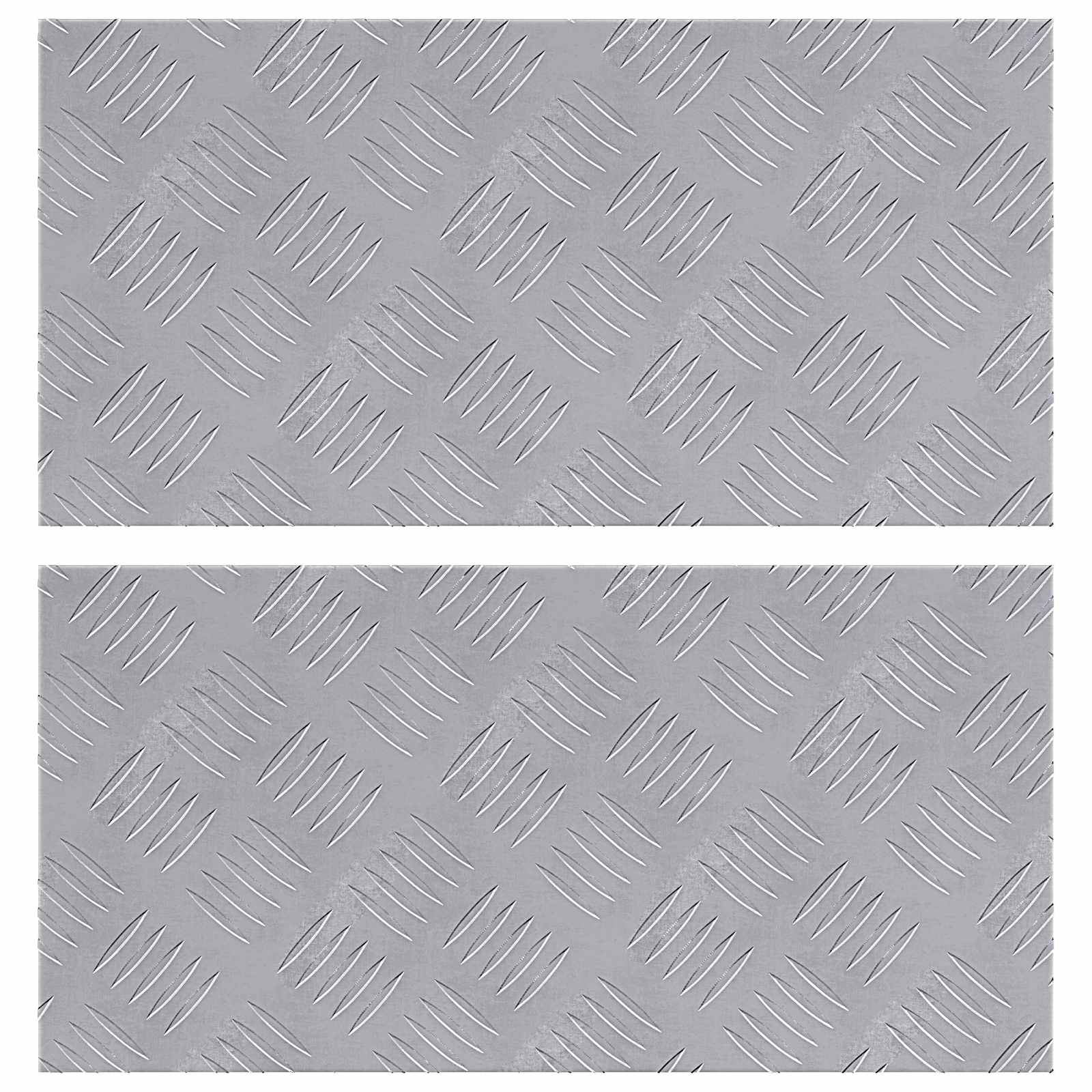 Σκαλοπάτι Ορθογώνιος 2 pcs Ασημί 50 x 25 cm Αλουμίνιο - Pakobazaar