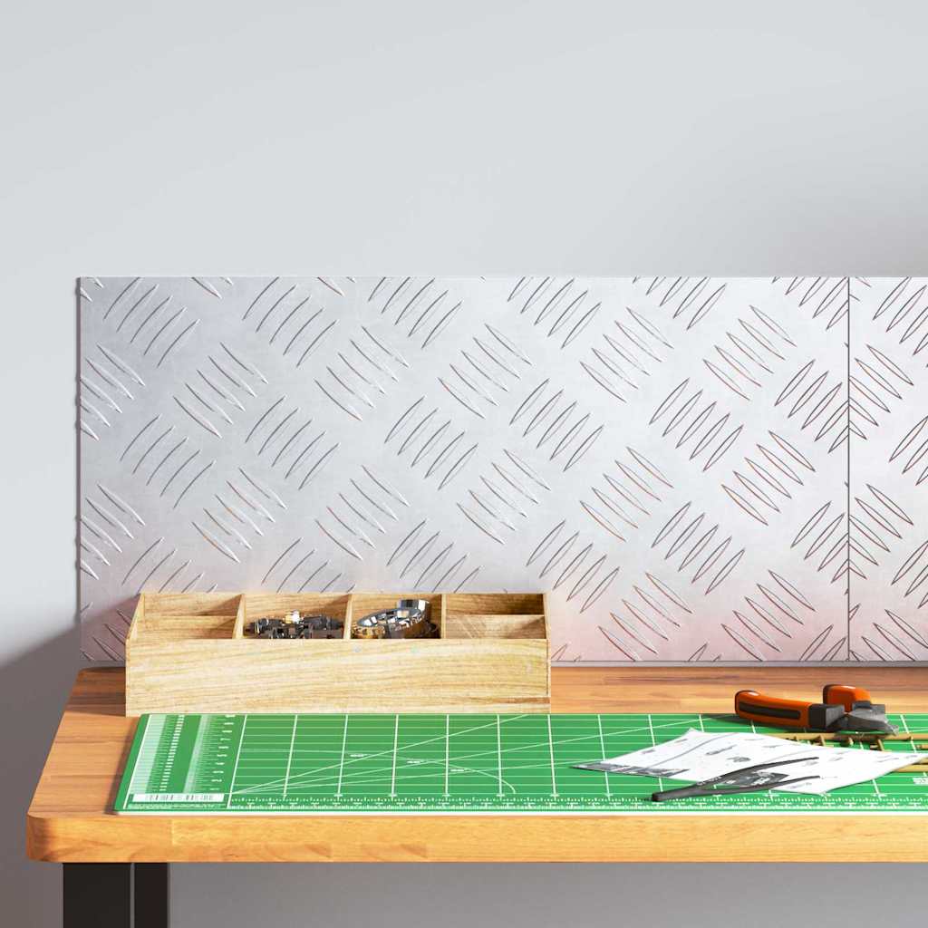 Σκαλοπάτι Ορθογώνιος 2 pcs Ασημί 50 x 25 cm Αλουμίνιο - Pakobazaar