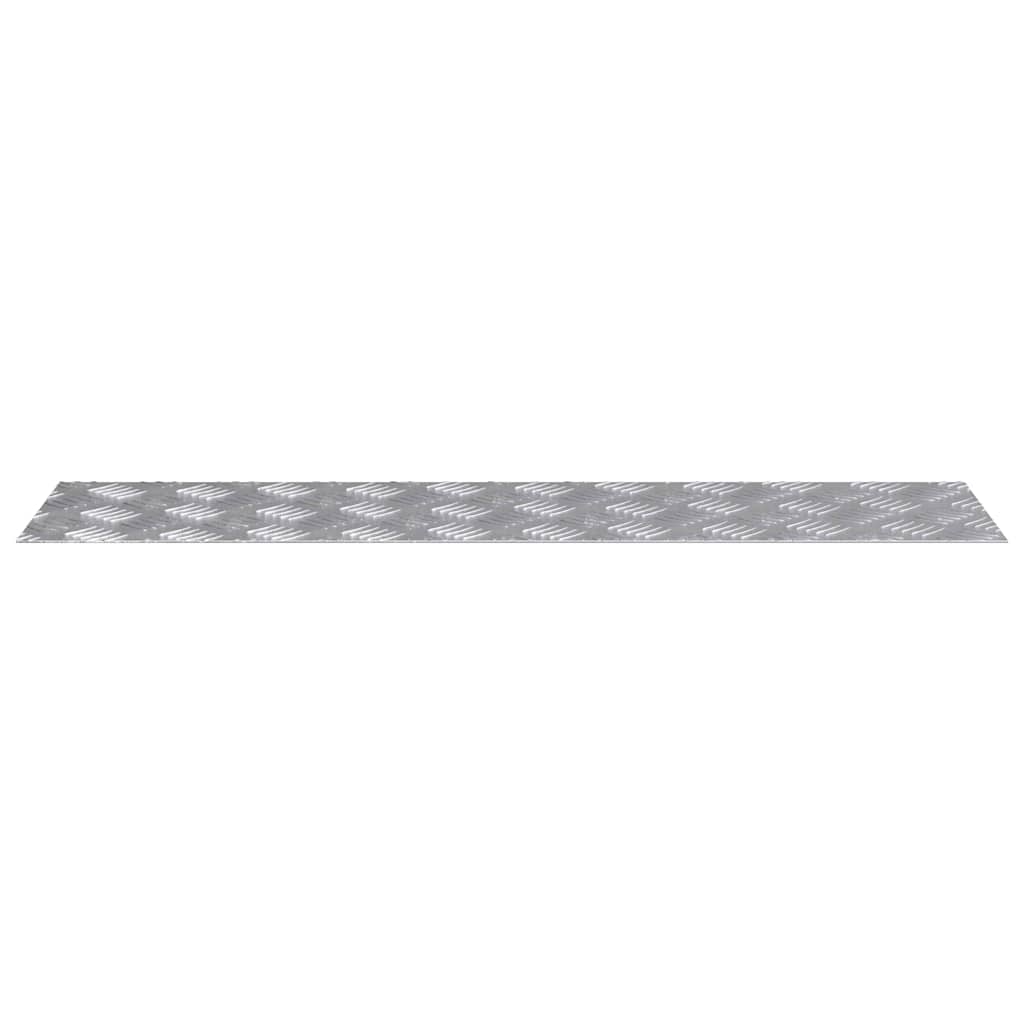 Σκαλοπάτι Ορθογώνιος 4 pcs Ασημί 100 x 25 cm Αλουμίνιο - Pakobazaar