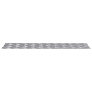 Σκαλοπάτι Ορθογώνιος 4 pcs Ασημί 100 x 25 cm Αλουμίνιο - Pakobazaar