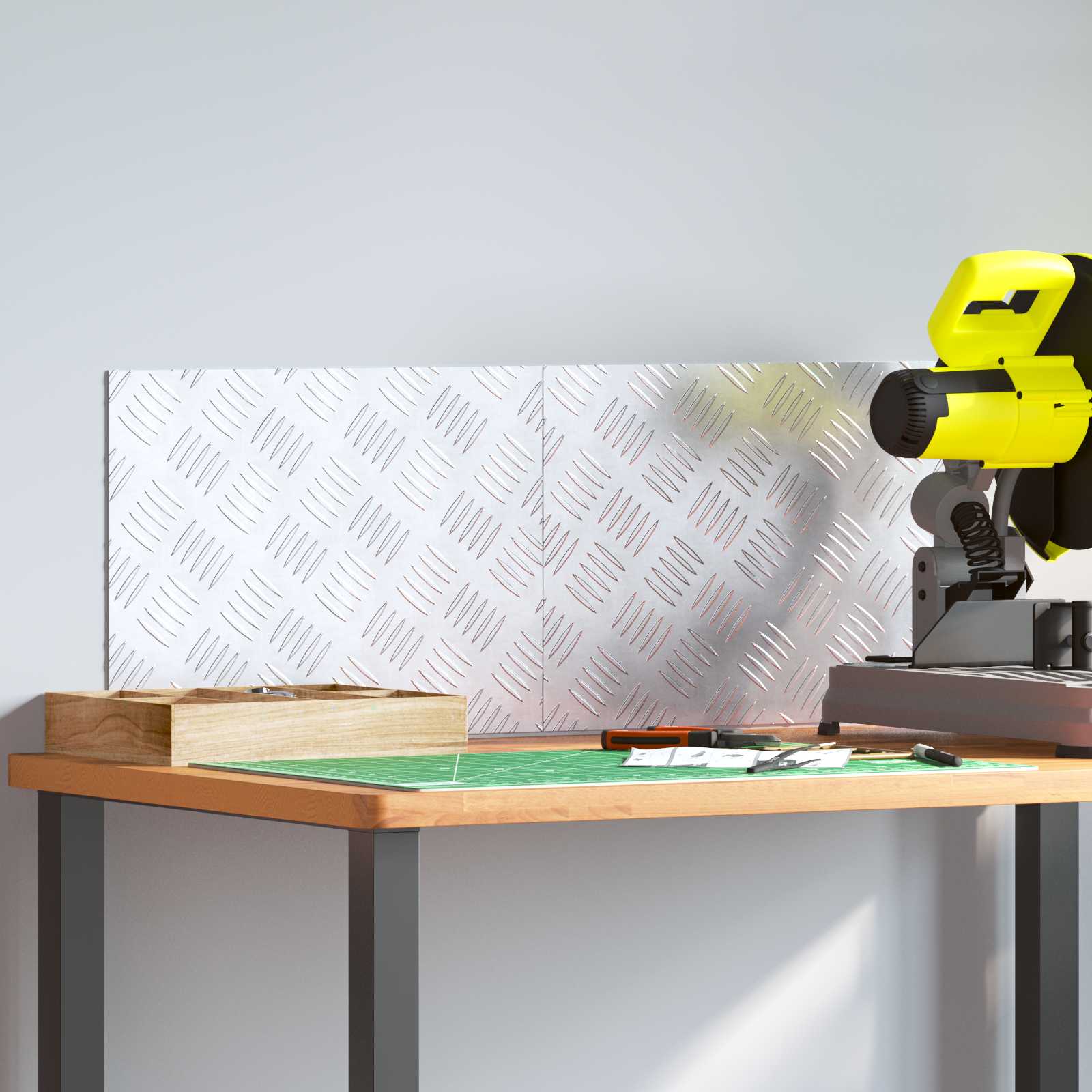 Σκαλοπάτι Ορθογώνιος 2 pcs Ασημί 40 x 30 cm Αλουμίνιο - Pakobazaar