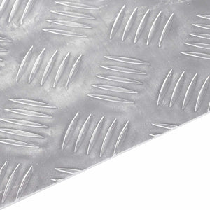 Σκαλοπάτι Ορθογώνιος 2 pcs Ασημί 40 x 30 cm Αλουμίνιο - Pakobazaar