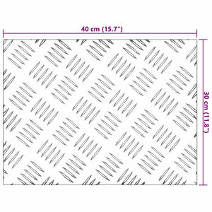 Σκαλοπάτι Ορθογώνιος 4 pcs Ασημί 40 x 30 cm Αλουμίνιο - Pakobazaar