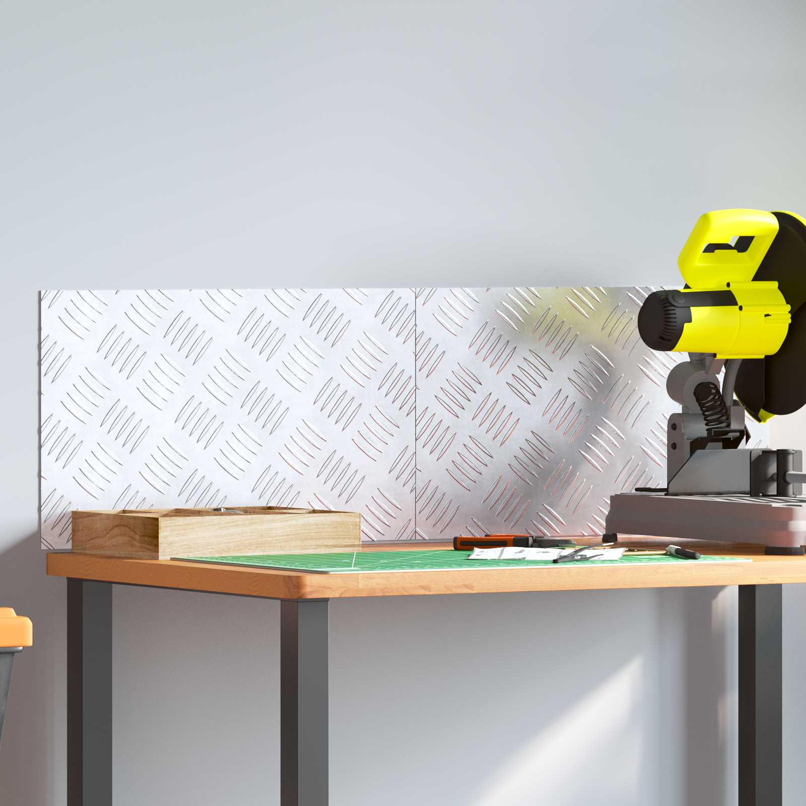 Σκαλοπάτι Ορθογώνιος 2 pcs Ασημί 50 x 30 cm Αλουμίνιο - Pakobazaar