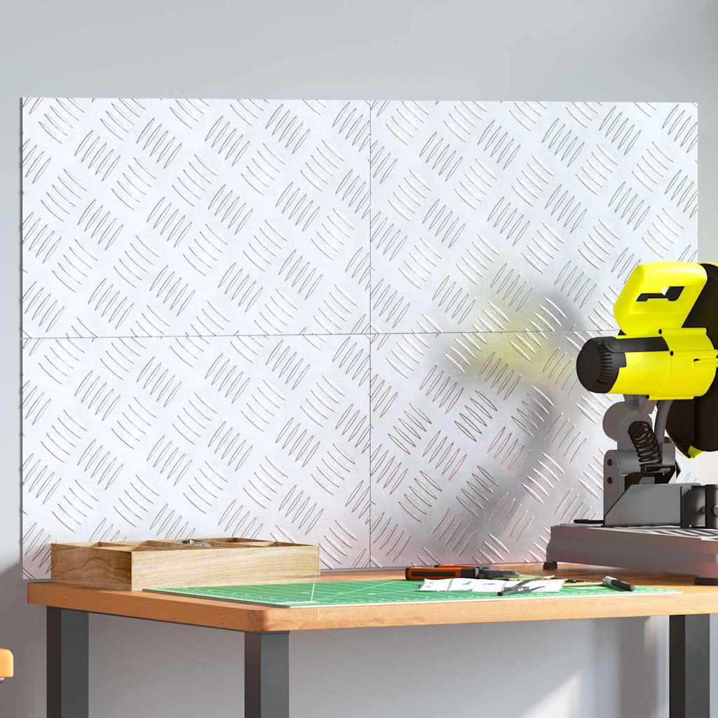 Σκαλοπάτι Ορθογώνιος 4 pcs Ασημί 50 x 30 cm Αλουμίνιο - Pakobazaar