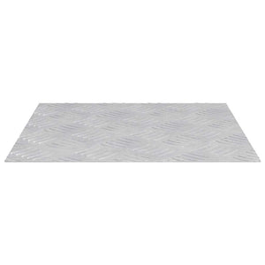 Σκαλοπάτι τετράγωνο 2 pcs Ασημί 40 x 40 cm Αλουμίνιο - Pakobazaar
