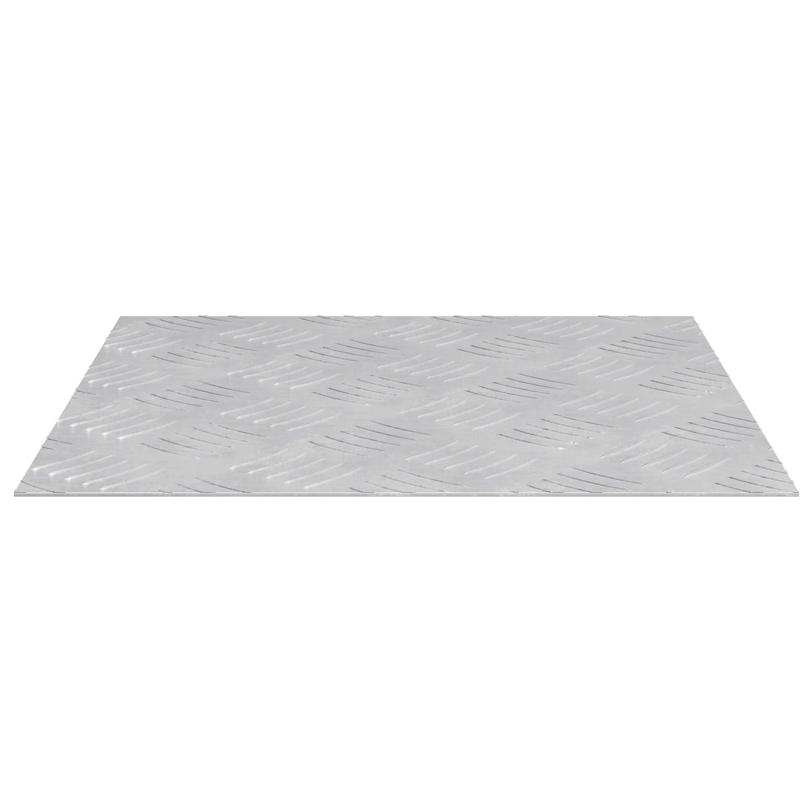 Σκαλοπάτι τετράγωνο 4 pcs Ασημί 40 x 40 cm Αλουμίνιο - Pakobazaar