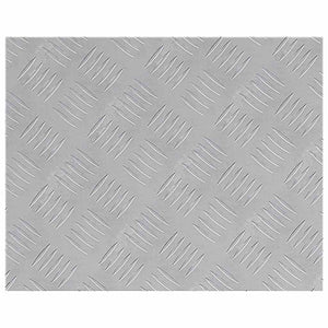 Σκαλοπάτι Ορθογώνιος 2 pcs Ασημί 50 x 40 cm Αλουμίνιο - Pakobazaar