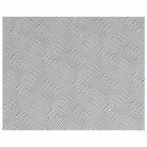 Σκαλοπάτι Ορθογώνιος 2 pcs Ασημί 50 x 40 cm Αλουμίνιο - Pakobazaar