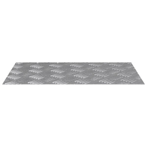 Σκαλοπάτι Ορθογώνιος 2 pcs Ασημί 60 x 40 cm Αλουμίνιο - Pakobazaar