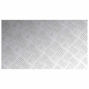 Σκαλοπάτι Ορθογώνιος 4 pcs Ασημί 70 x 40 cm Αλουμίνιο - Pakobazaar