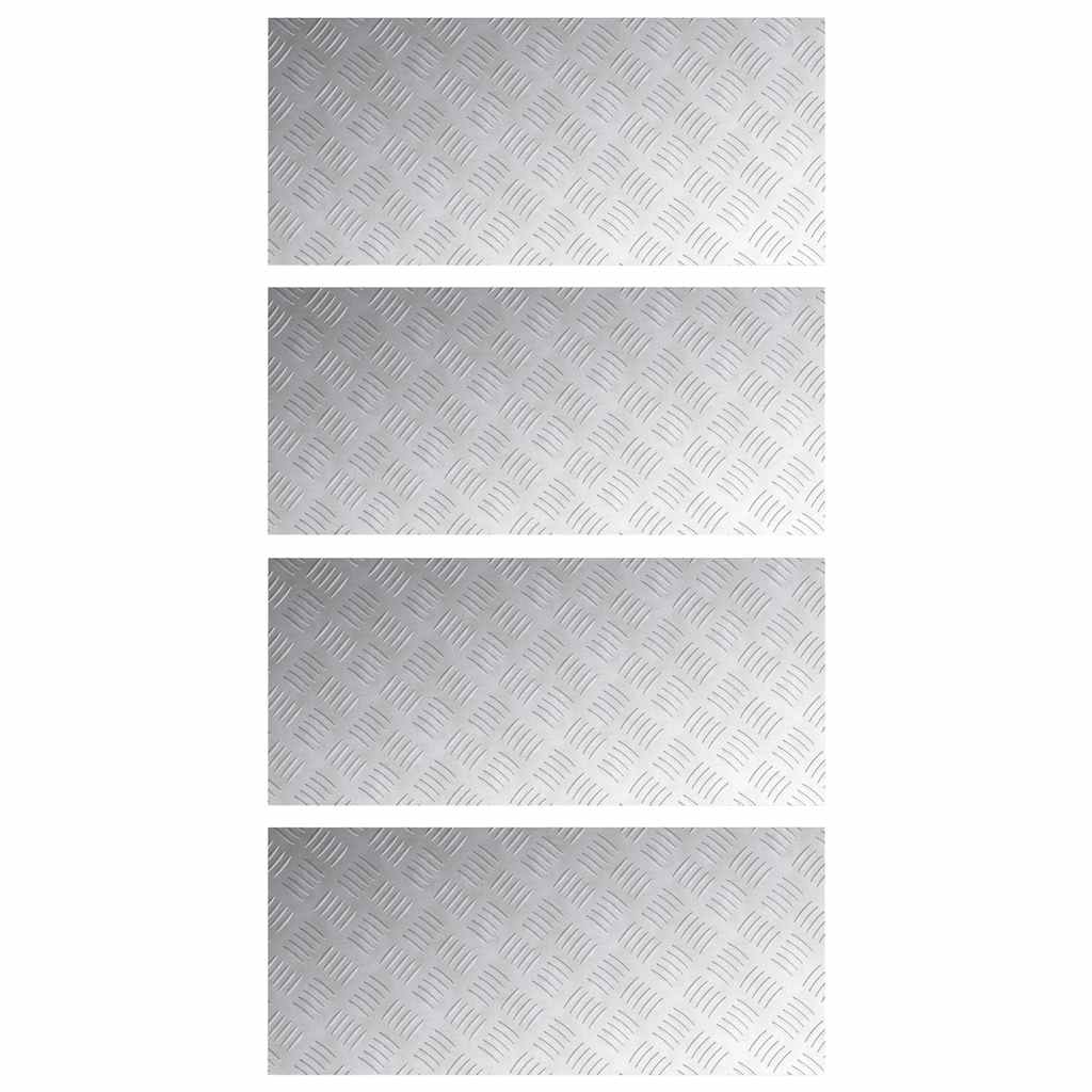 Σκαλοπάτι Ορθογώνιος 4 pcs Ασημί 90 x 40 cm Αλουμίνιο - Pakobazaar