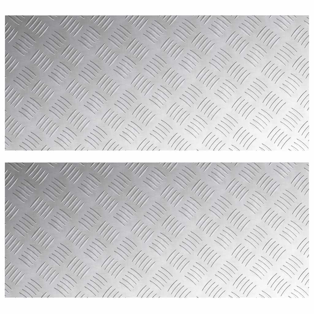 Σκαλοπάτι Ορθογώνιος 2 pcs Ασημί 90 x 40 cm Αλουμίνιο - Pakobazaar