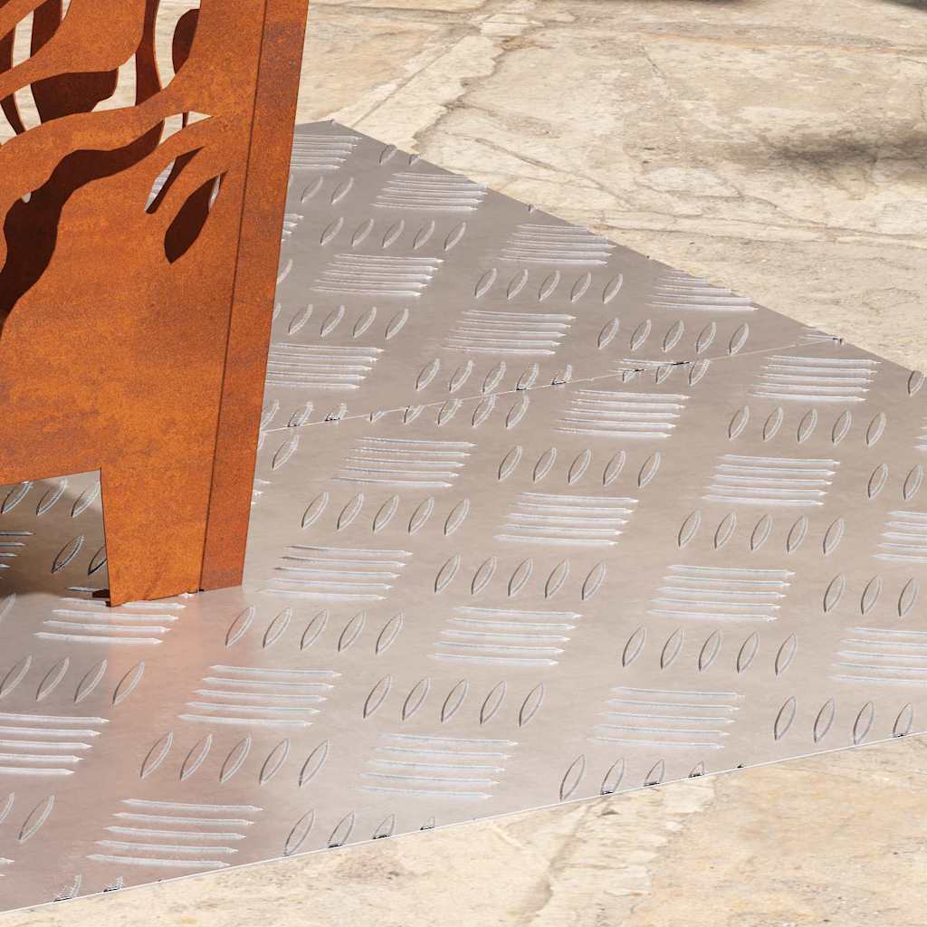 Σκαλοπάτι Ορθογώνιος 2 pcs Ασημί 100 x 40 cm Αλουμίνιο - Pakobazaar