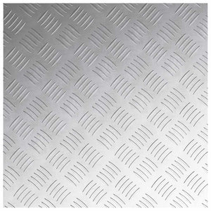 Σκαλοπάτι τετράγωνο 2 pcs Ασημί 50 x 50 cm Αλουμίνιο - Pakobazaar