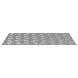 Σκαλοπάτι Ορθογώνιος 2 pcs Ασημί 70 x 50 cm Αλουμίνιο - Pakobazaar
