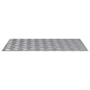 Σκαλοπάτι Ορθογώνιος 4 pcs Ασημί 80 x 50 cm Αλουμίνιο - Pakobazaar