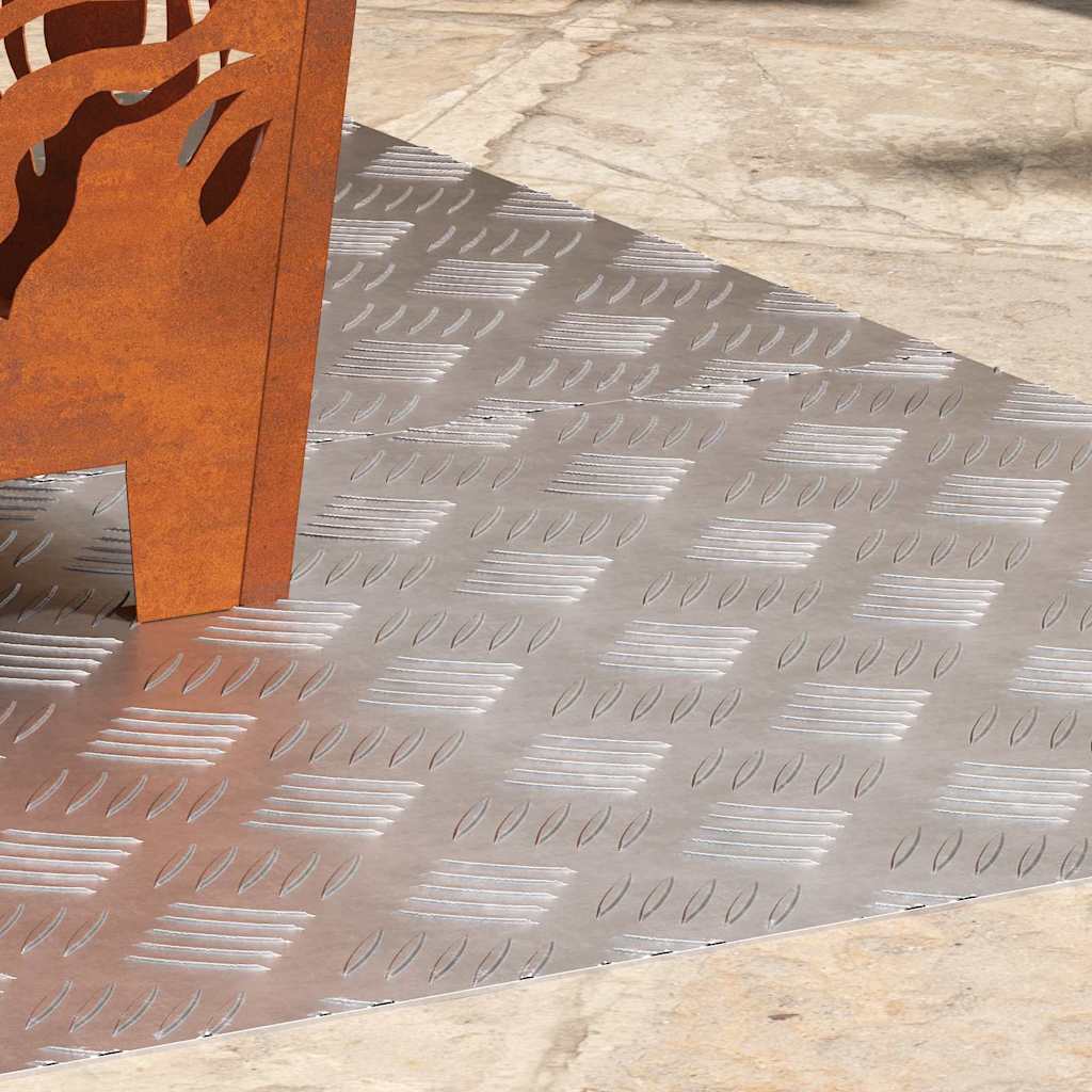 Σκαλοπάτι Ορθογώνιος 2 pcs Ασημί 100 x 50 cm Αλουμίνιο - Pakobazaar